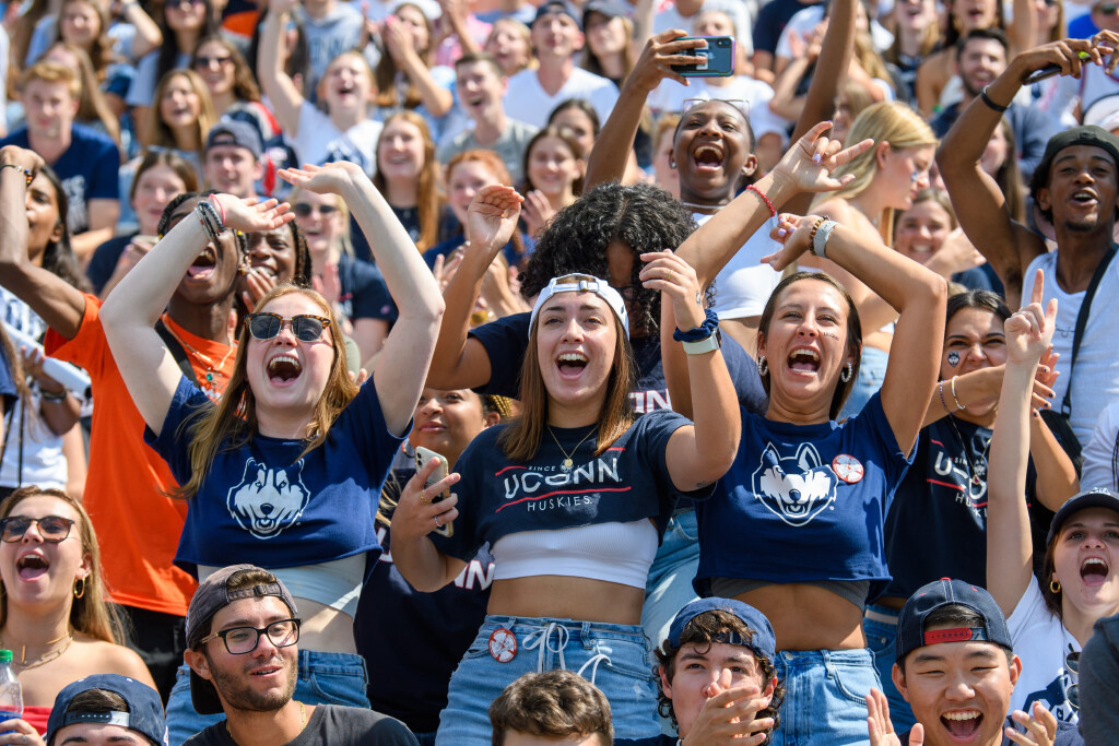 Group of UConn students at an event.